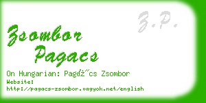 zsombor pagacs business card